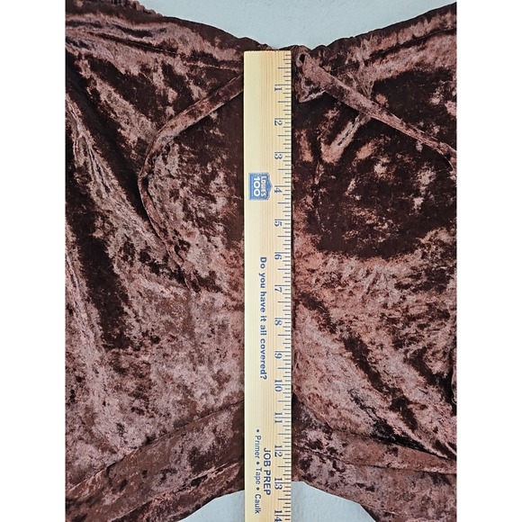 Victoria's Secret Velour Pants Size XS/S Wide Leg Drawstring Velvet 90's Y2K - Picture 3 of 7